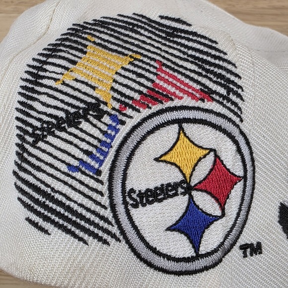 Vintage Sports Specialties Pittsburgh Steelers Laser Shadow Snapback Hat Cap NFL - Picture 15 of 15